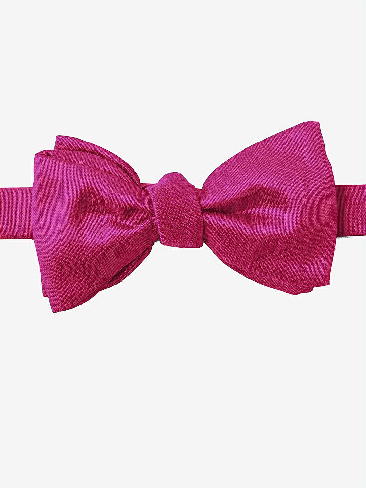 Front View - Sangria Dupioni Bow Ties by After Six