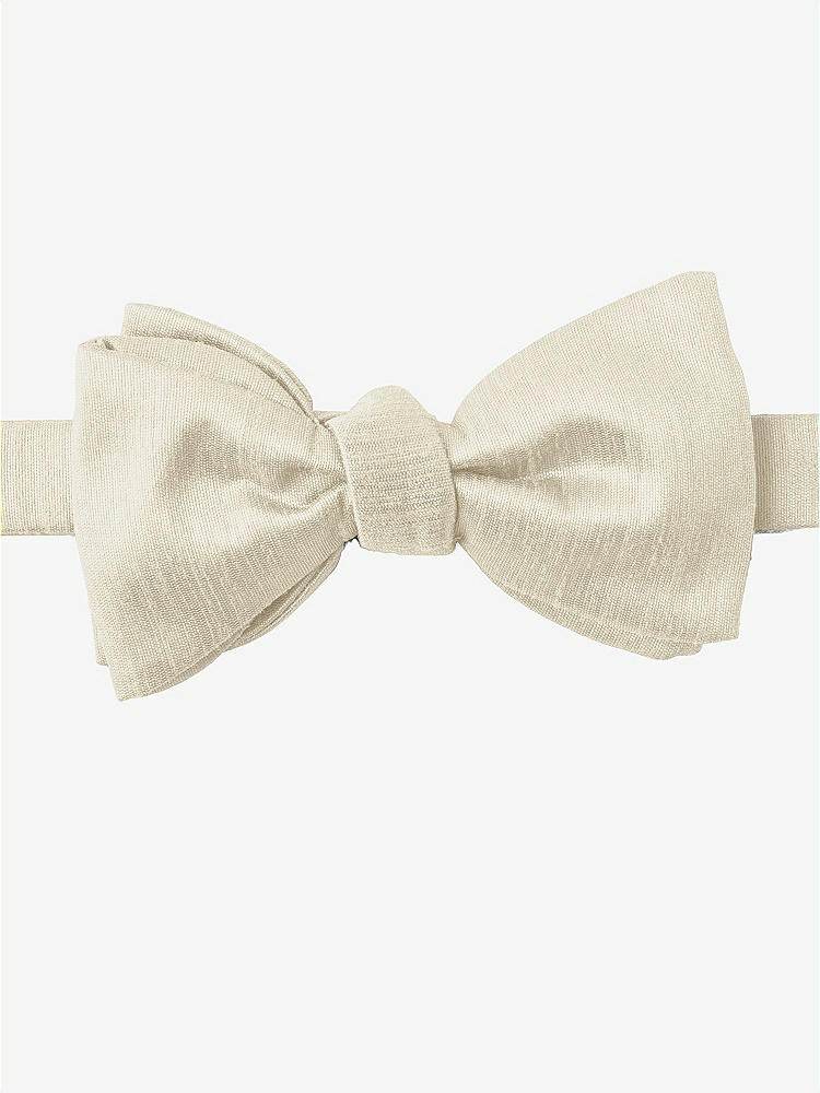 Front View - Champagne Dupioni Bow Ties by After Six