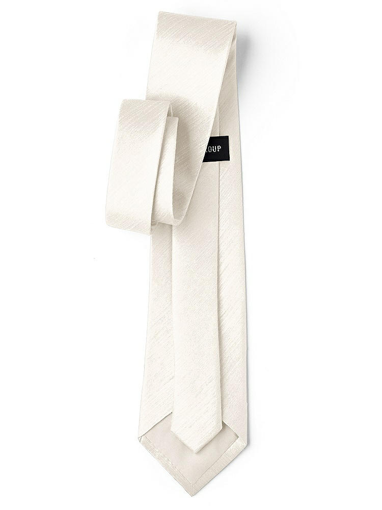Back View - Ivory Dupioni Neckties by After Six