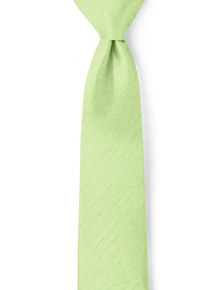 Front View - Pistachio Dupioni Neckties by After Six