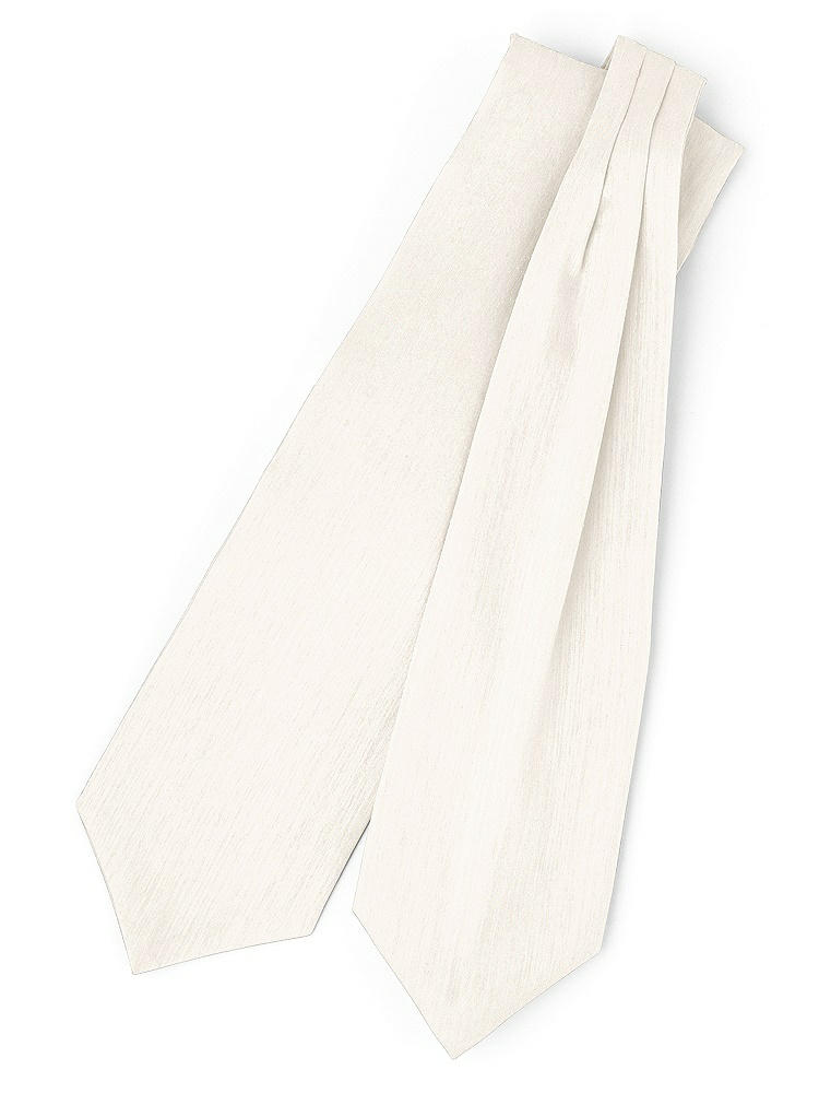 Front View - Ivory Dupioni Cravats by After Six