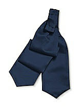 Rear View Thumbnail - Midnight Navy Dupioni Cravats by After Six