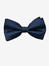 Front View Thumbnail - Midnight Navy Peau de Soie Boy's Clip Bow Tie by After Six