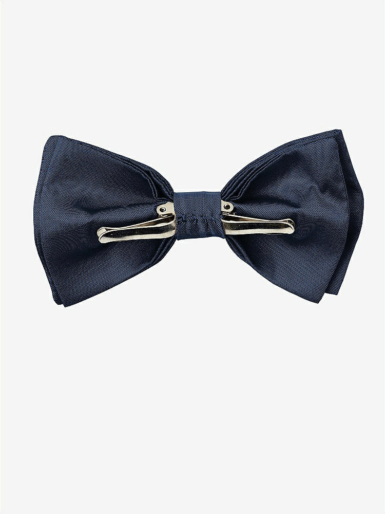 Back View - Midnight Navy Peau de Soie Boy's Clip Bow Tie by After Six