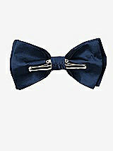 Rear View Thumbnail - Midnight Navy Peau de Soie Boy's Clip Bow Tie by After Six
