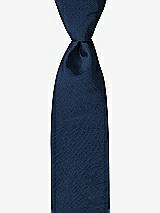Front View Thumbnail - Midnight Navy Peau de Soie Boy's 50" Necktie by After Six