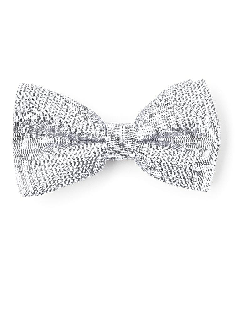 Front View - Dove Dupioni Boy's Clip Bow Tie by After Six
