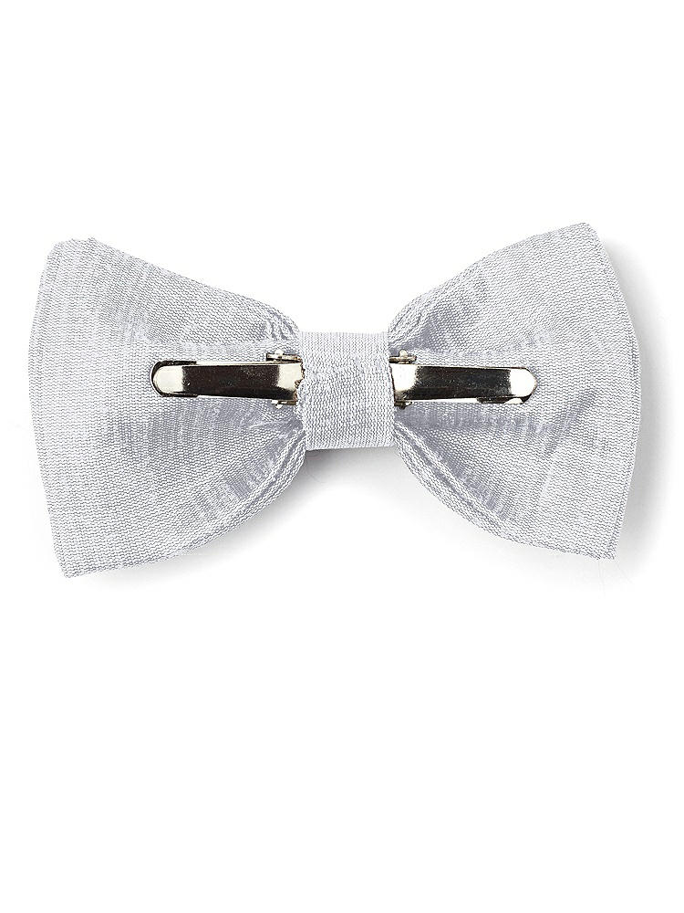 Back View - Dove Dupioni Boy's Clip Bow Tie by After Six