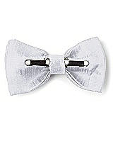 Rear View Thumbnail - Dove Dupioni Boy's Clip Bow Tie by After Six