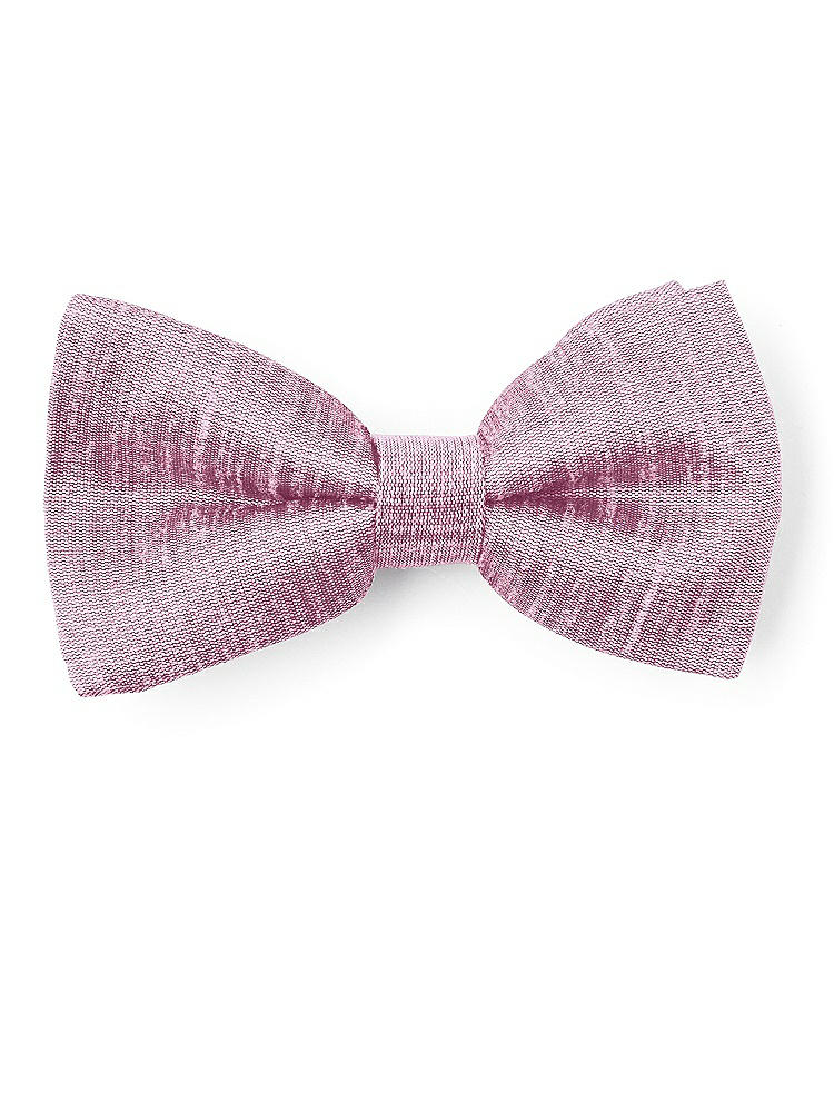 Front View - Rosebud Dupioni Boy's Clip Bow Tie by After Six