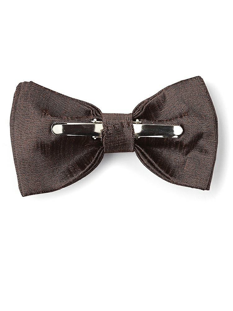 Back View - Brownie Dupioni Boy's Clip Bow Tie by After Six