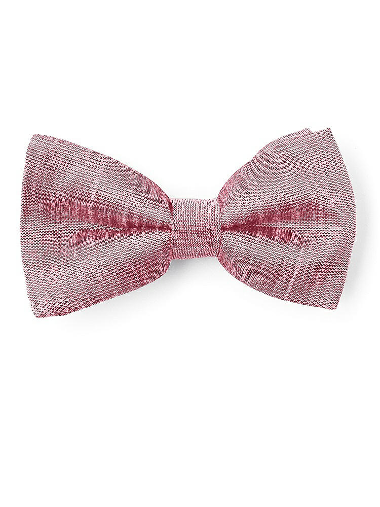 Front View - Carnation Dupioni Boy's Clip Bow Tie by After Six