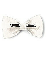 Rear View Thumbnail - Ivory Dupioni Boy's Clip Bow Tie by After Six