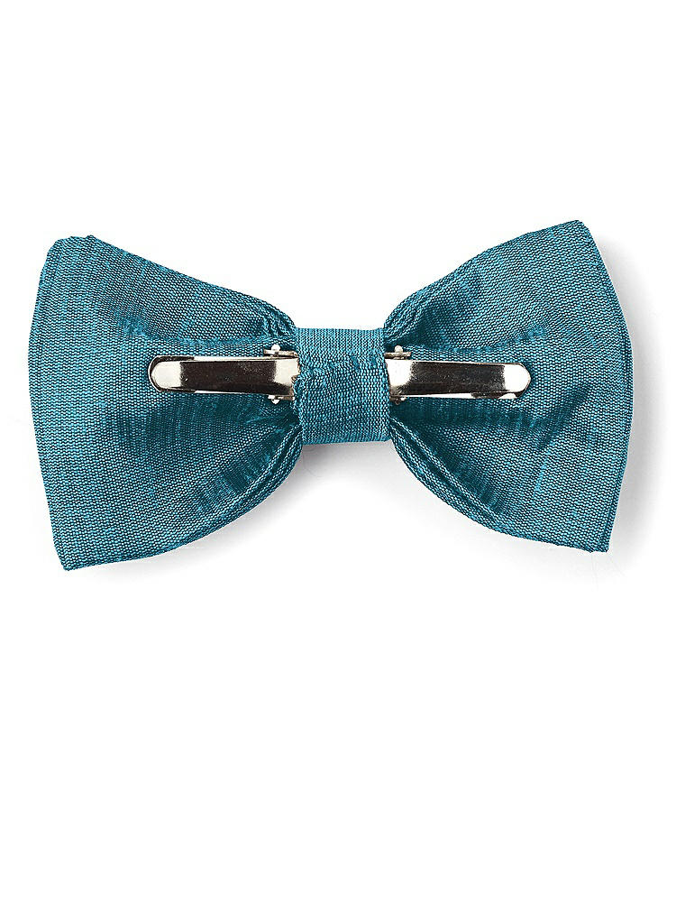 Back View - Niagara Dupioni Boy's Clip Bow Tie by After Six
