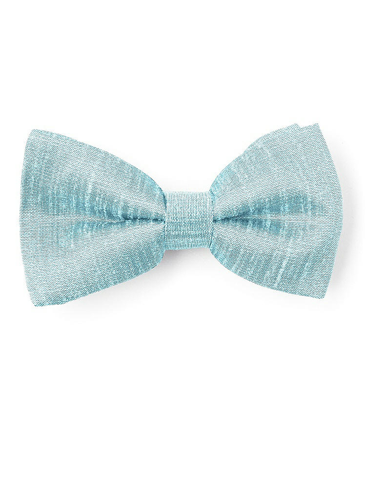 Front View - Skylark Dupioni Boy's Clip Bow Tie by After Six