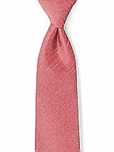 Front View Thumbnail - Candy Coral Dupioni Boy's 50" Necktie by After Six