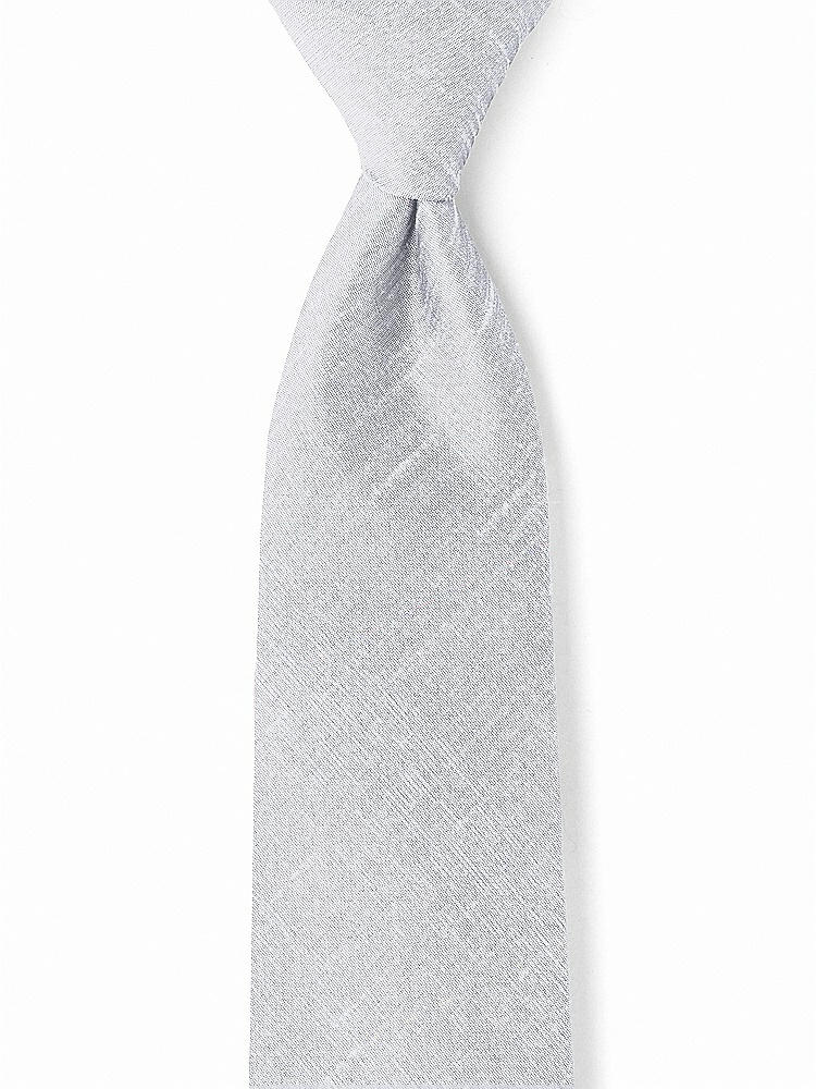 Front View - Dove Dupioni Boy's 50" Necktie by After Six