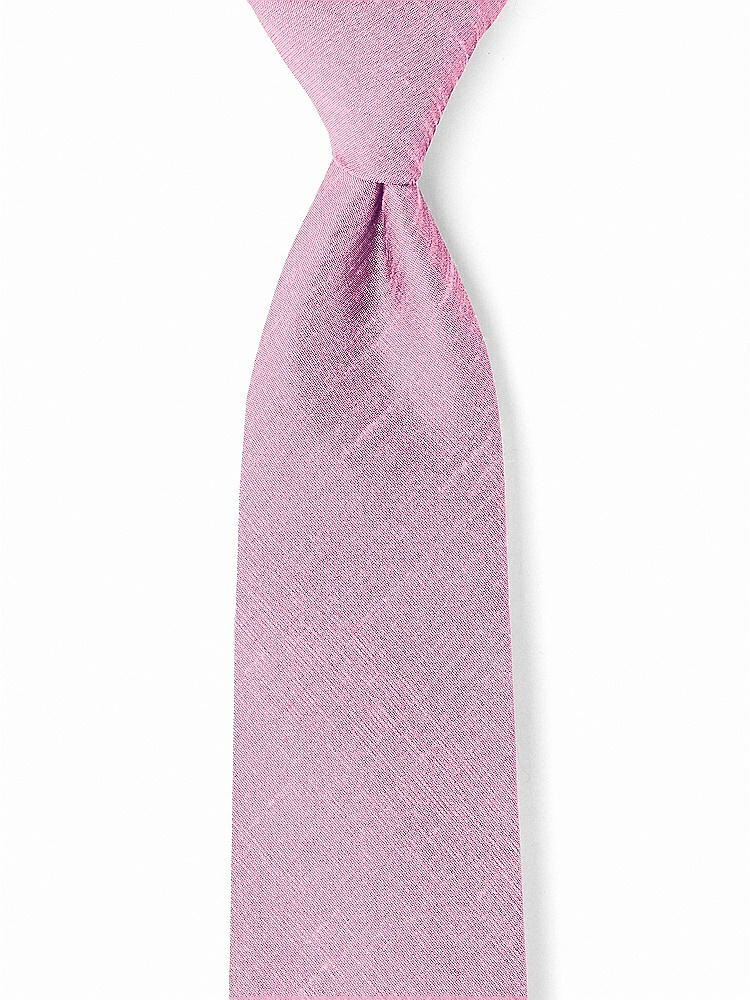 Front View - Begonia Dupioni Boy's 50" Necktie by After Six