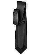 Rear View Thumbnail - Black Dupioni Boy's 50" Necktie by After Six