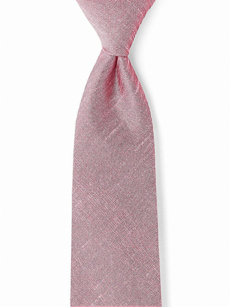 Front View - Carnation Dupioni Boy's 50" Necktie by After Six