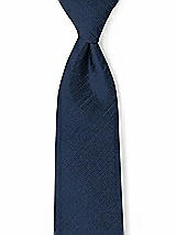 Front View Thumbnail - Midnight Navy Dupioni Boy's 50" Necktie by After Six