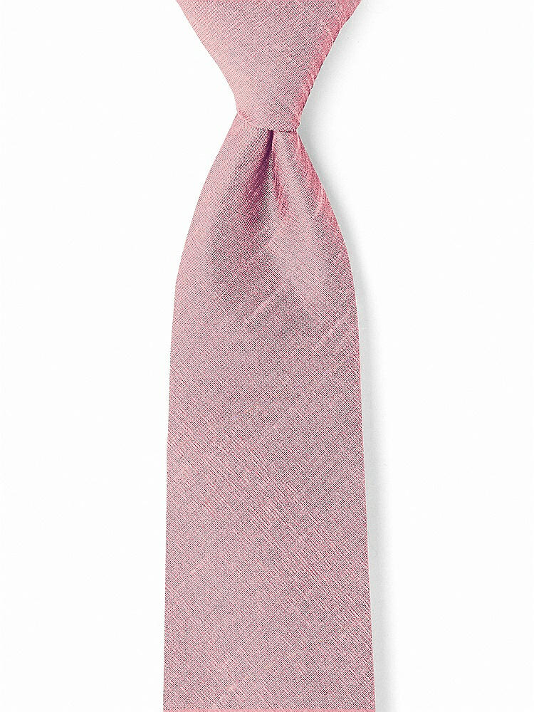 Front View - Papaya Dupioni Boy's 50" Necktie by After Six