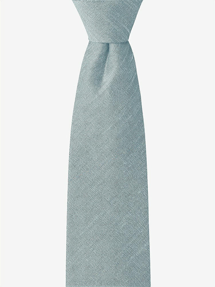 Front View - Mystic Dupioni Boy's 14" Zip Necktie by After Six
