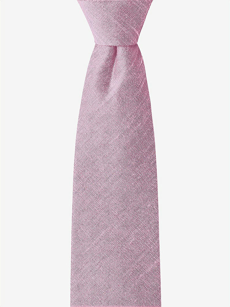 Front View - Rosebud Dupioni Boy's 14" Zip Necktie by After Six