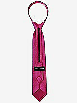 Rear View Thumbnail - Sangria Dupioni Boy's 14" Zip Necktie by After Six