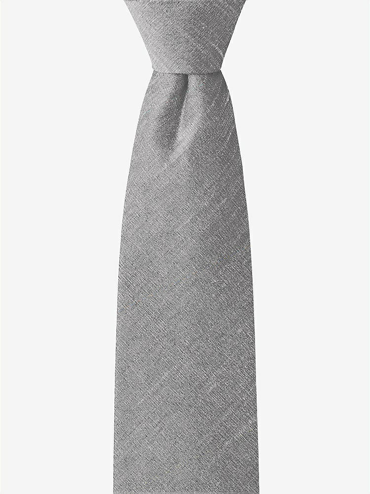 Front View - Quarry Dupioni Boy's 14" Zip Necktie by After Six