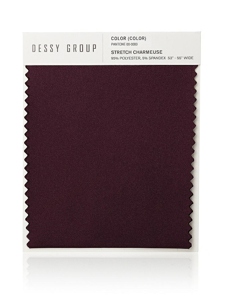 Front View - Bordeaux Stretch Charmeuse Swatch