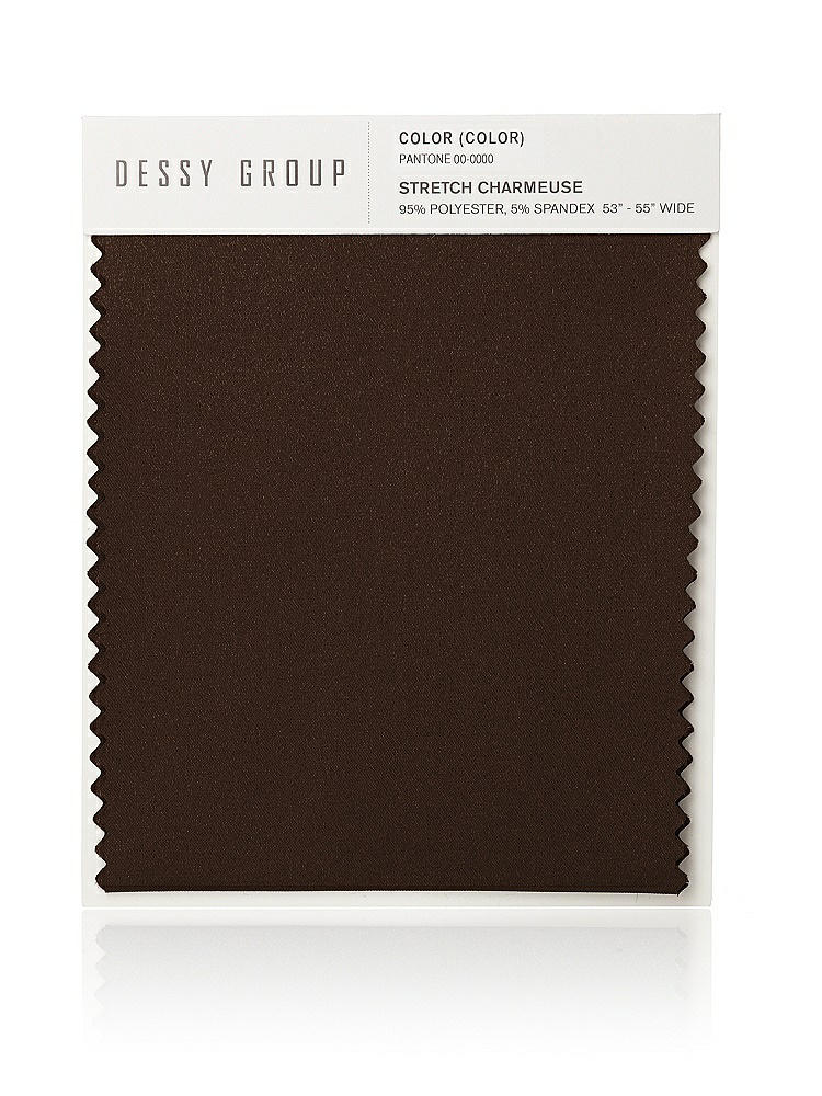 Front View - Espresso Stretch Charmeuse Swatch
