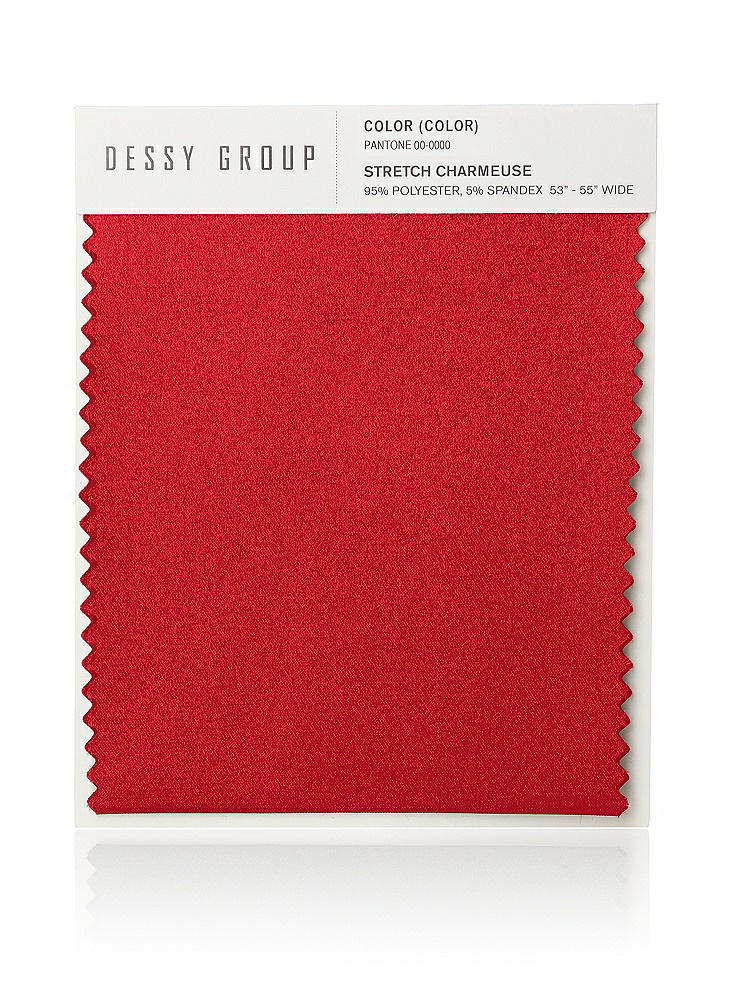 Front View - Parisian Red Stretch Charmeuse Swatch