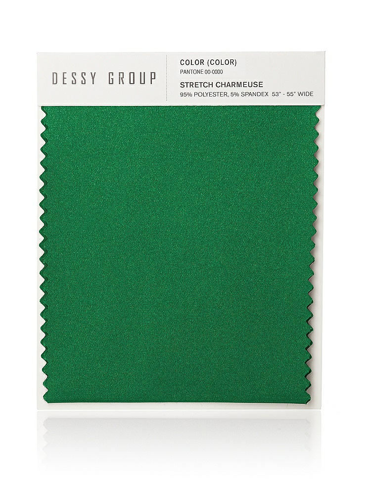 Front View - Shamrock Stretch Charmeuse Swatch