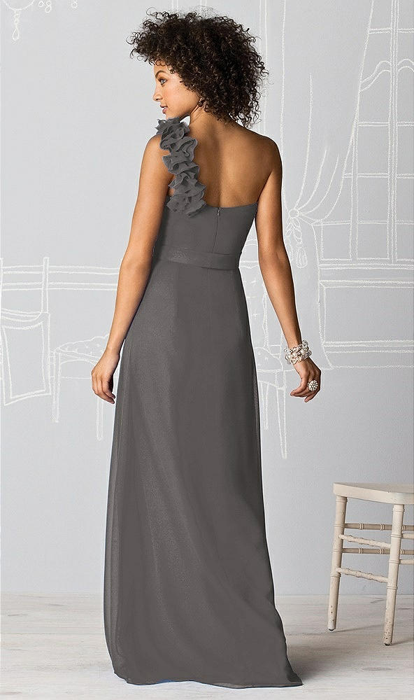 Back View - Caviar Gray After Six Bridesmaids Style 6611