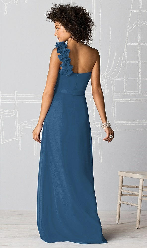 Back View - Dusk Blue After Six Bridesmaids Style 6611
