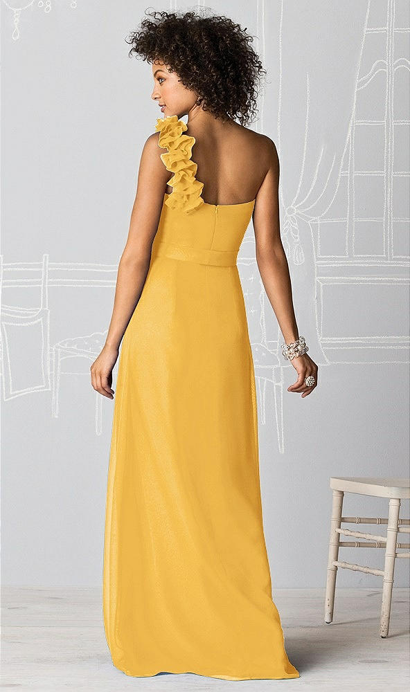 Back View - NYC Yellow After Six Bridesmaids Style 6611