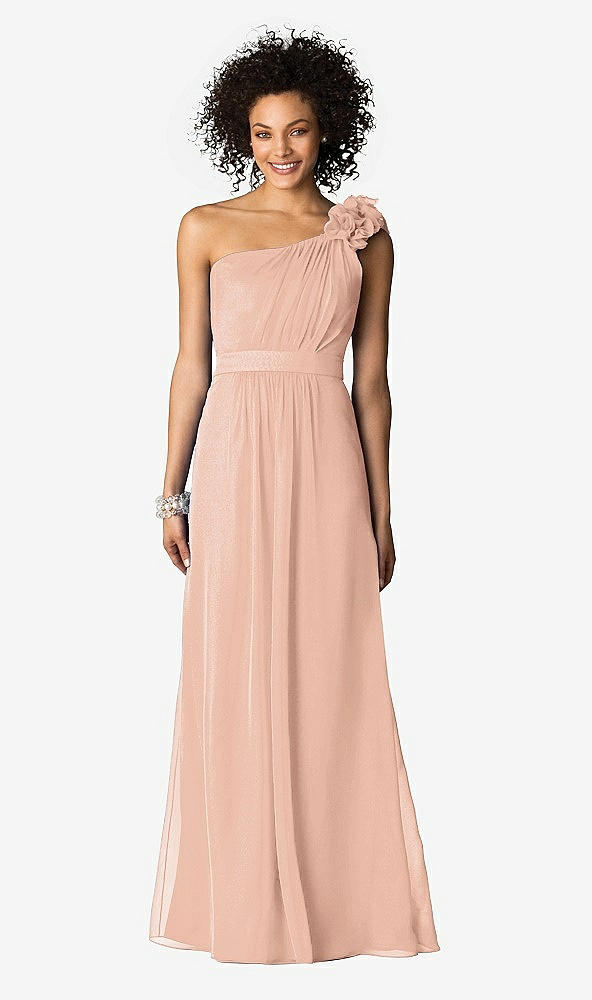 Front View - Pale Peach After Six Bridesmaids Style 6611
