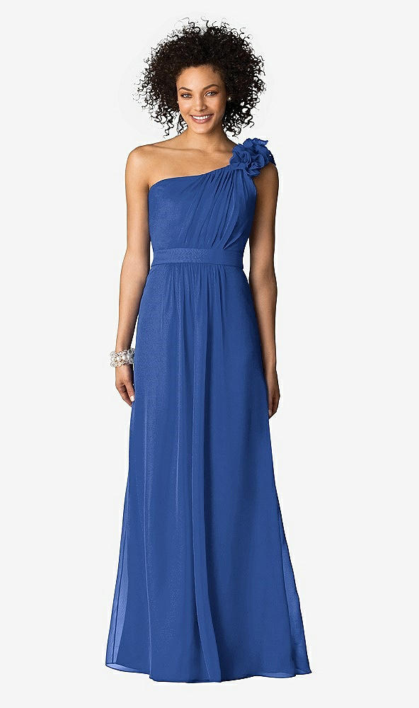 Front View - Classic Blue After Six Bridesmaids Style 6611