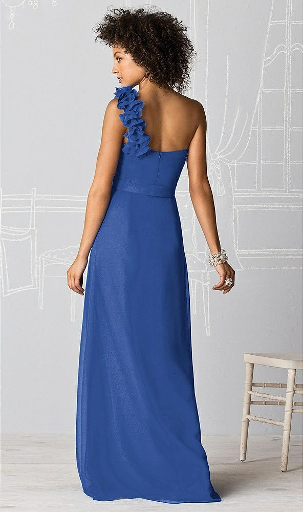 Back View - Classic Blue After Six Bridesmaids Style 6611