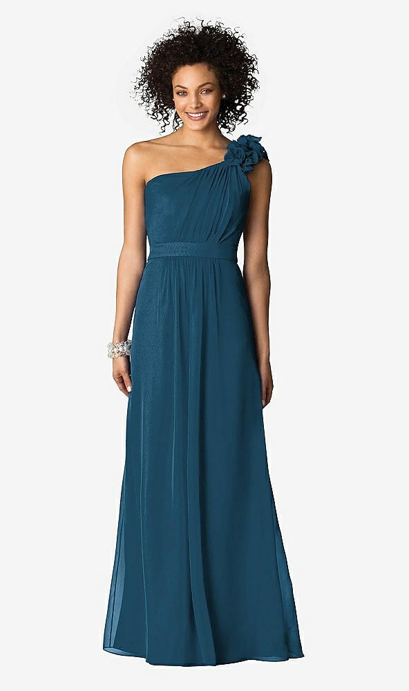Front View - Atlantic Blue After Six Bridesmaids Style 6611