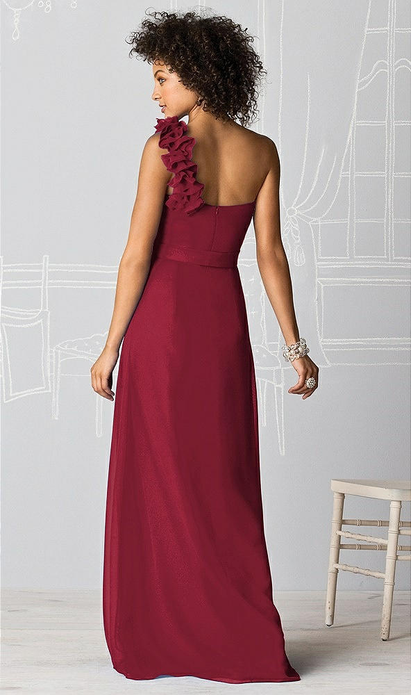 Back View - Burgundy After Six Bridesmaids Style 6611