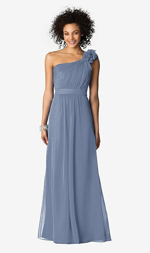 Front View - Larkspur Blue After Six Bridesmaids Style 6611