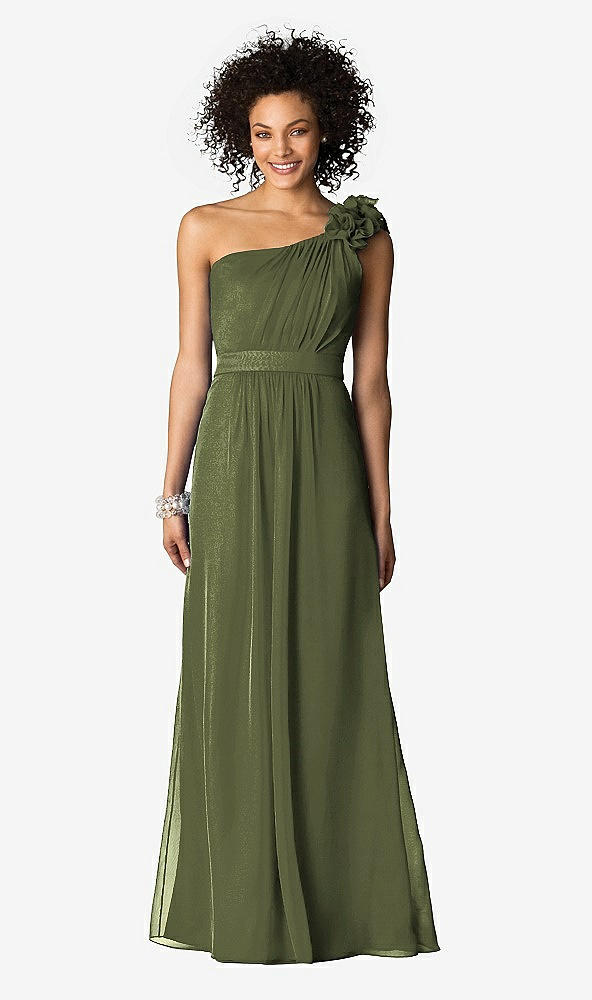 Front View - Olive Green After Six Bridesmaids Style 6611