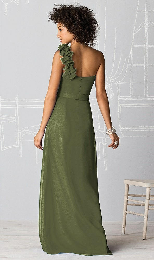 Back View - Olive Green After Six Bridesmaids Style 6611
