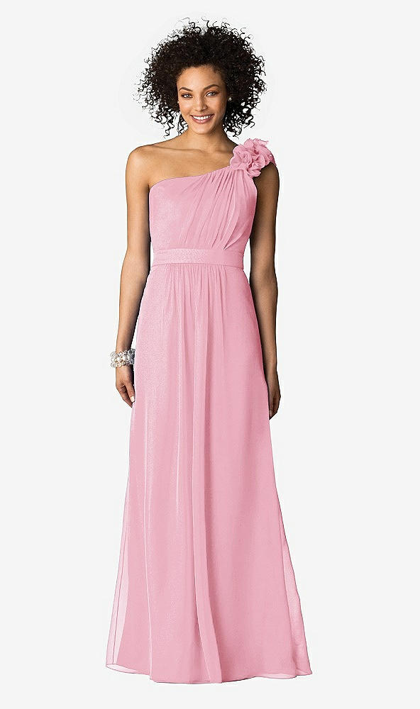 Front View - Peony Pink After Six Bridesmaids Style 6611