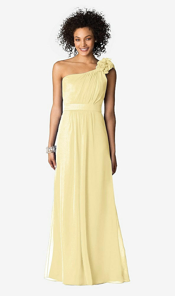 Front View - Pale Yellow After Six Bridesmaids Style 6611