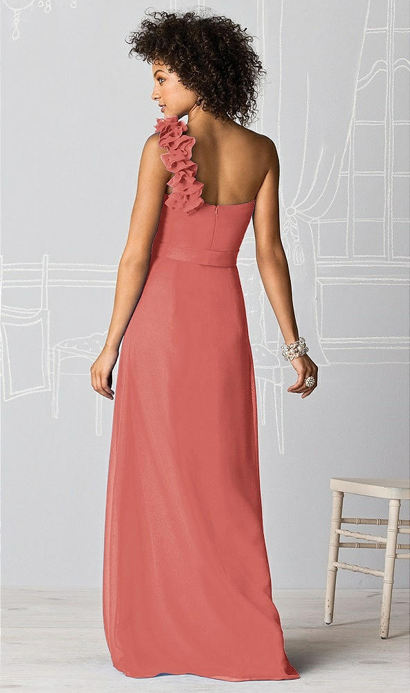 Back View - Coral Pink After Six Bridesmaids Style 6611