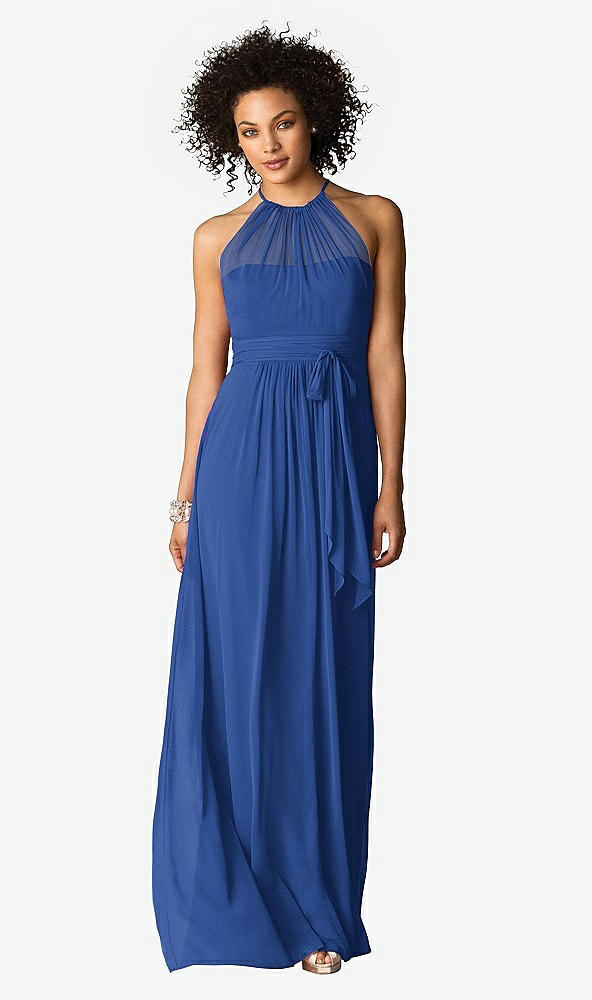 Front View - Classic Blue After Six Bridesmaid Dress 6613