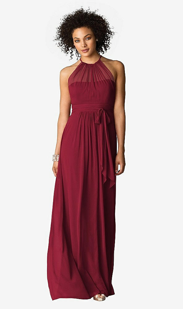 Front View - Burgundy After Six Bridesmaid Dress 6613
